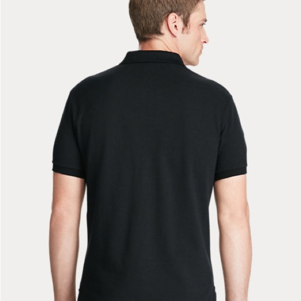Ralph Lauren Black and White Polo with Gold Embroidered Crest - Size L - Picture 9 of 9